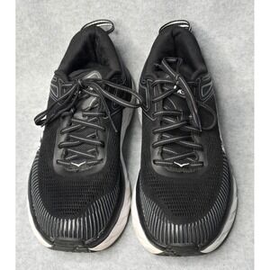 HOKA ONE BONDI 7 WOMEN SIze 8.5 RUNNING SHOES BLACK‎ 1110519
